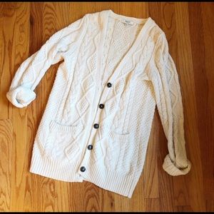 Madewell Cream Cable Cardigan, Size XS, VGC 🌿